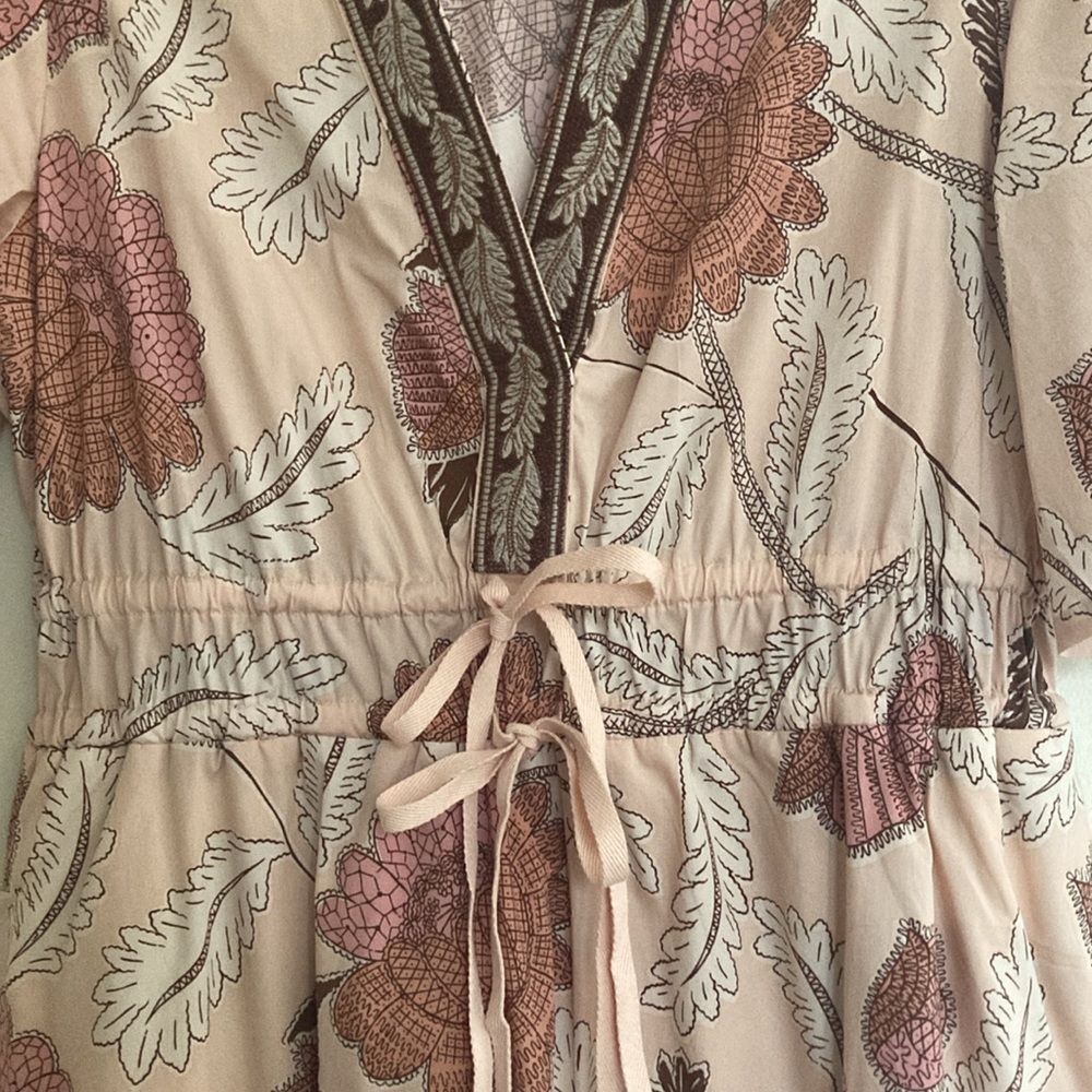 Spartina 449 Womens Midi Dress Size Large Meghan Floral Pastel Cottagecore - Picture 8 of 15